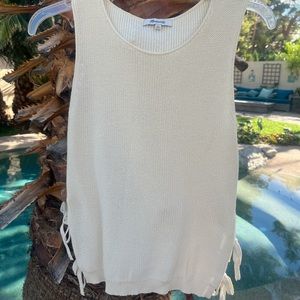 Madewell like new top with side ties.